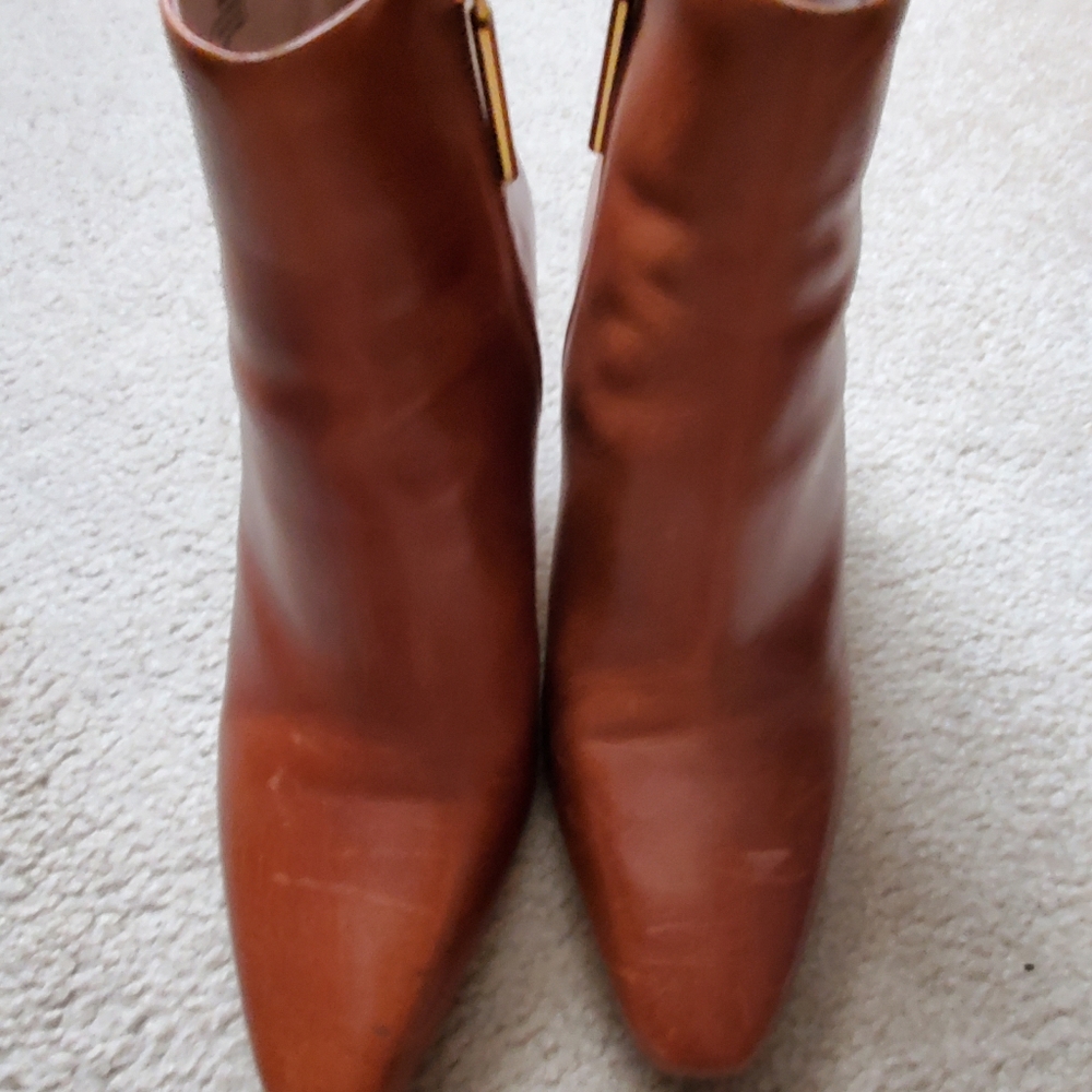 - Louise et Cie real leather burnt orangeish (rust) bootie, size 8.5.